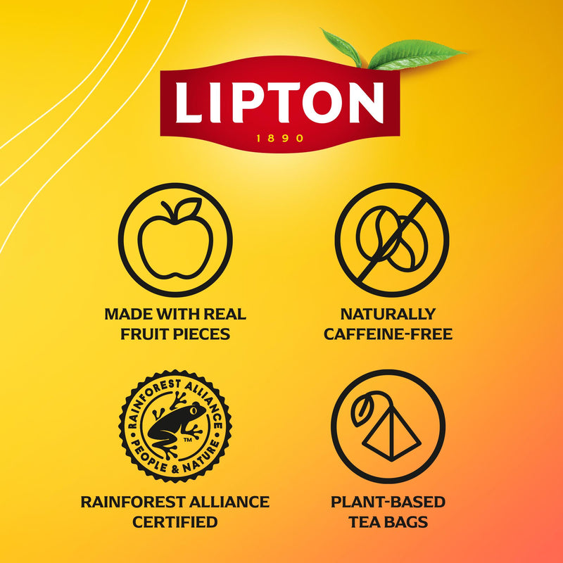 Lipton Berry Bliss herbal tea bags 20 x 2.1g, imported from the UK