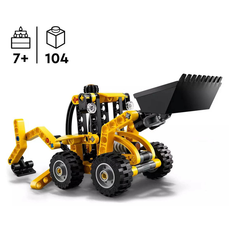LEGO Technic Backhoe Loader Building Kit 104 pieces, UK version