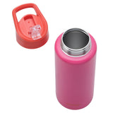 Pink Stainless Steel Sipper 1L Drink Container (British brand)