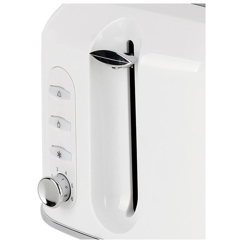 Cookworks 2 Slice Toaster White - British product