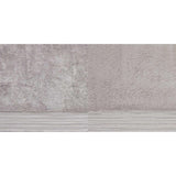 Luxury Egyptian Cotton Bath Towel or Sheet with Plush Pile, Silver Striped Design