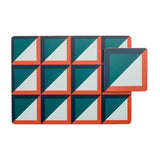 Sainsburys Habitat Geo Cube Printed Corkback Placemats - Pack of 4- Buy online at McGrocer