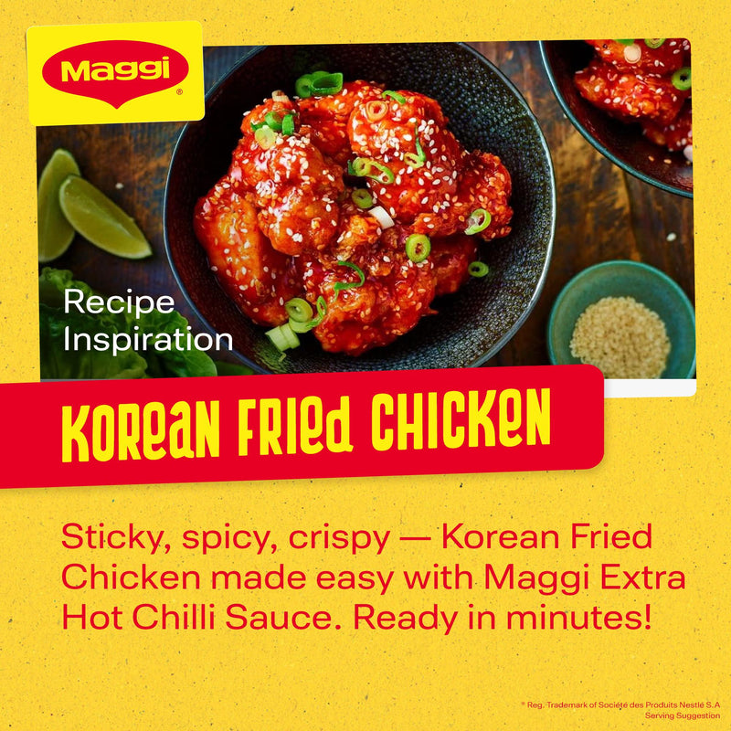 Maggi extra hot chilli sauce 320g, UK version