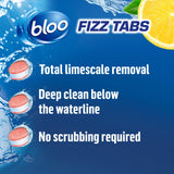 Bloo toilet fizz tabs lemon 8 pack - British product