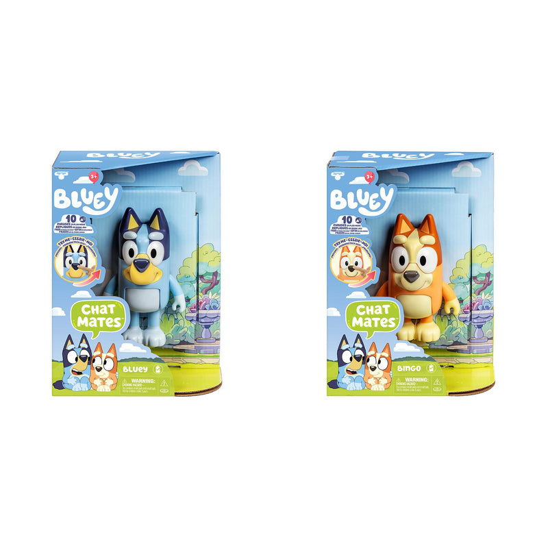 Bluey Chat Mates Bingo Figure 14cm, UK version