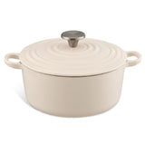 Sainsburys Habitat Cast Iron Casserole Dish Cream 3.3 Litre- Buy online at McGrocer