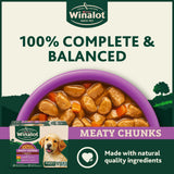 Winalot puppy Meaty Chunks Gravy 12x100g, imported from the UK