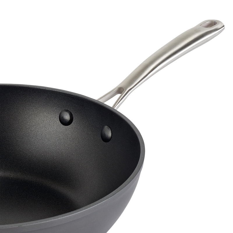 Habitat hard anodised aluminium wok 28cm, UK version