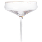 Habitat Gold Rim Champagne Coupe wine glass, UK version