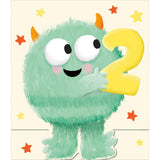 Carlton 2nd Birthday Monster Greeting Card - British product
