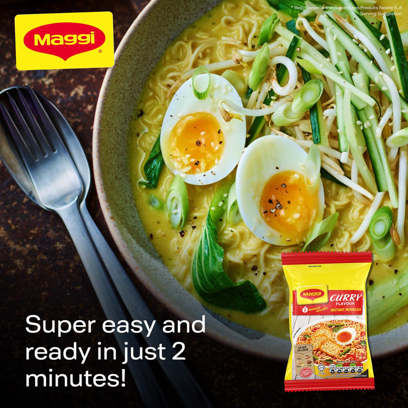 Maggi Curry Flavour Instant Noodles 5x79g, imported from the UK