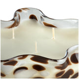 Habitat white suede amber candle 880g, imported from the UK