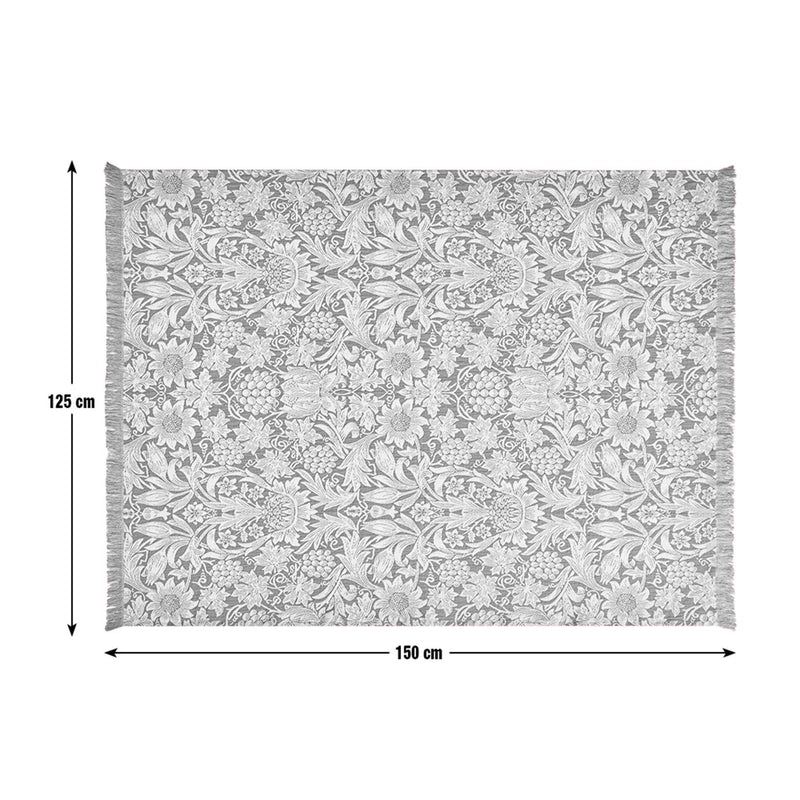 Habitat Morris Co Sunflower Chenille Throw 125x150cm, UK version