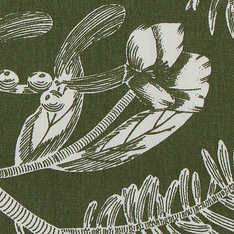 Habitat Floral Stripe Cotton Table Runner Green 220 x 33cm, UK version