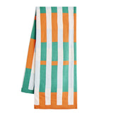 Habitat knitted throw blue and rust 125x150cm, UK version