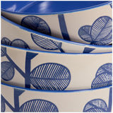 Habitat leaf pasta bowl blue 22cm, UK version