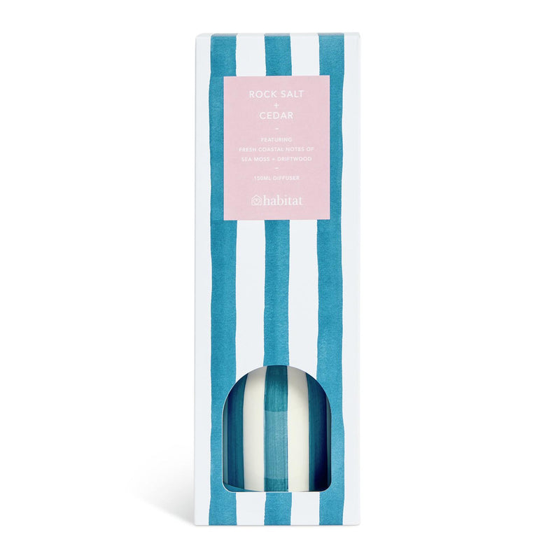 Habitat rock salt cedar reed diffuser large, imported from the UK
