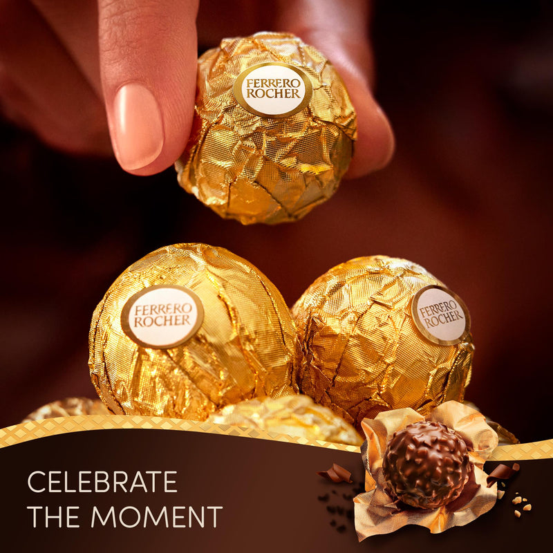 Ferrero Rocher milk chocolate pralines gift box 200g, imported from the UK