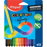 Sainsburys Maped Colorpeps Infinity Coloured Pencils Pack of 12- Buy online at McGrocer