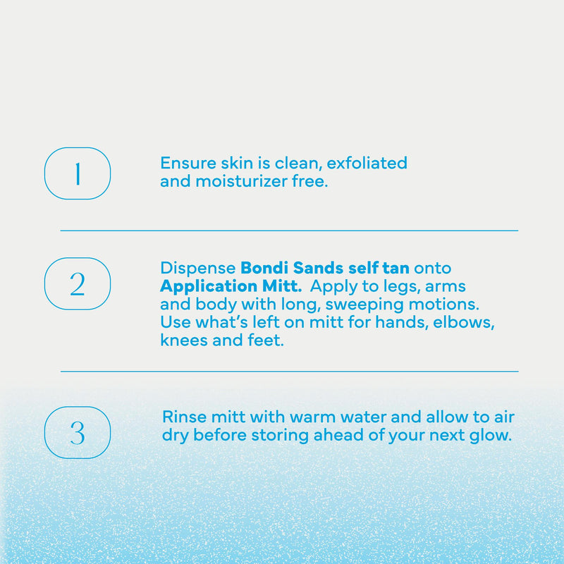 Bondi Sands self tan application mitt, imported from the UK