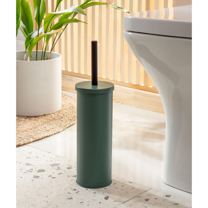 Habitat toilet brush holder set dark green, UK version