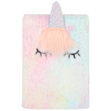Sainsbury's Home unicorn furry notebook A5, UK version