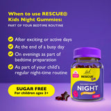 Bach Rescue Night Kids Gummies 30ct raspberry flavour, UK version