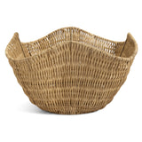 Sainsburys Habitat Rattan Wave Basket Handwoven Storage Container 18cm Height- Buy online at McGrocer