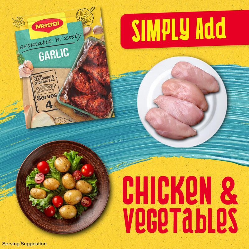 Maggi So Juicy Garlic recipe mix 30g (British brand)