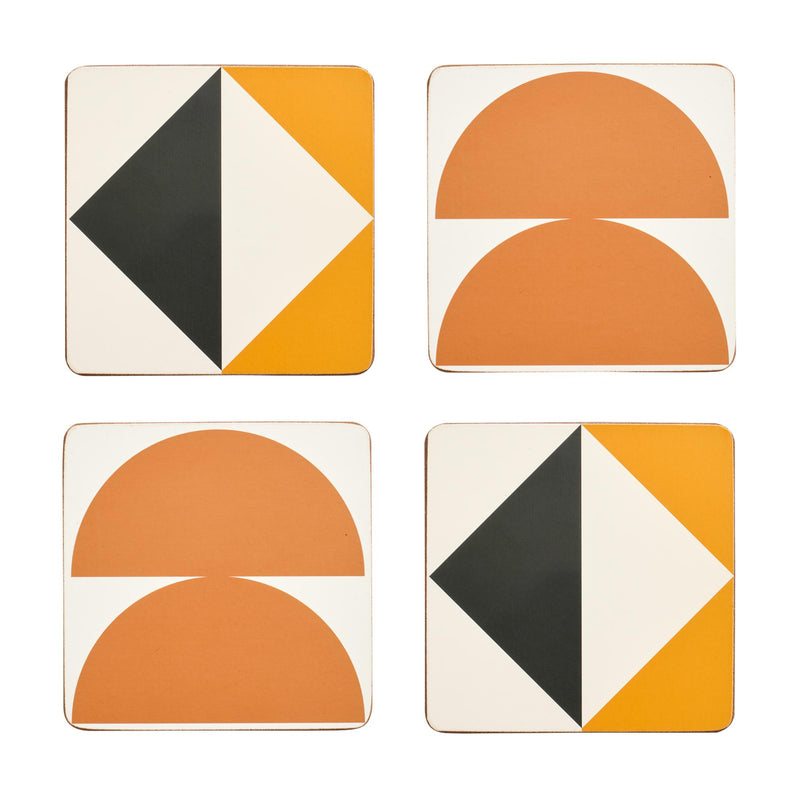Sainsbury's Home geo corkback coasters pack of 4, UK version