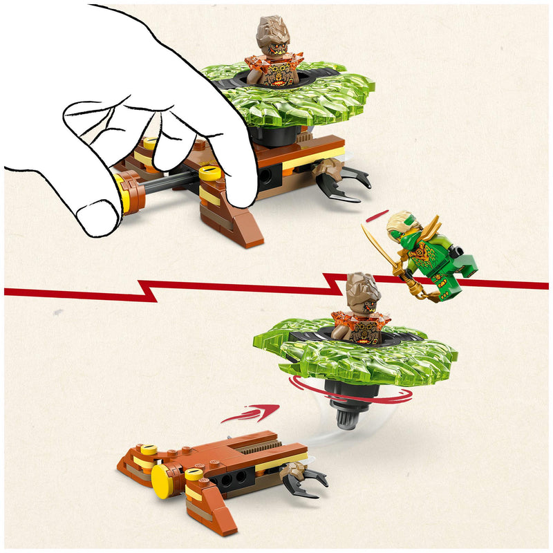 LEGO Ninjago spinner battle toy 71850 Lloyd Earth Monster minifigures, imported from the UK