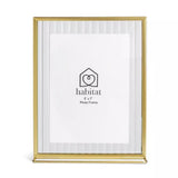 Sainsburys Habitat Reeded Glass Frame on Stand Gold Photo Frame 5x7 inch- Buy online at McGrocer