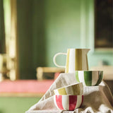Sainsburys Habitat x Sanderson & National Trust Handpainted Small Stripe Mustard Jug 180ml- Buy online at McGrocer