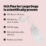 Itch Flea flea and tick spot-on treatment large dog 1 pipette (British brand)