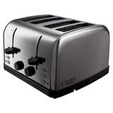 Sainsburys Russell Hobbs Worcester 4 Slice Brushed Toaster Stainless Steel- Buy online at McGrocer