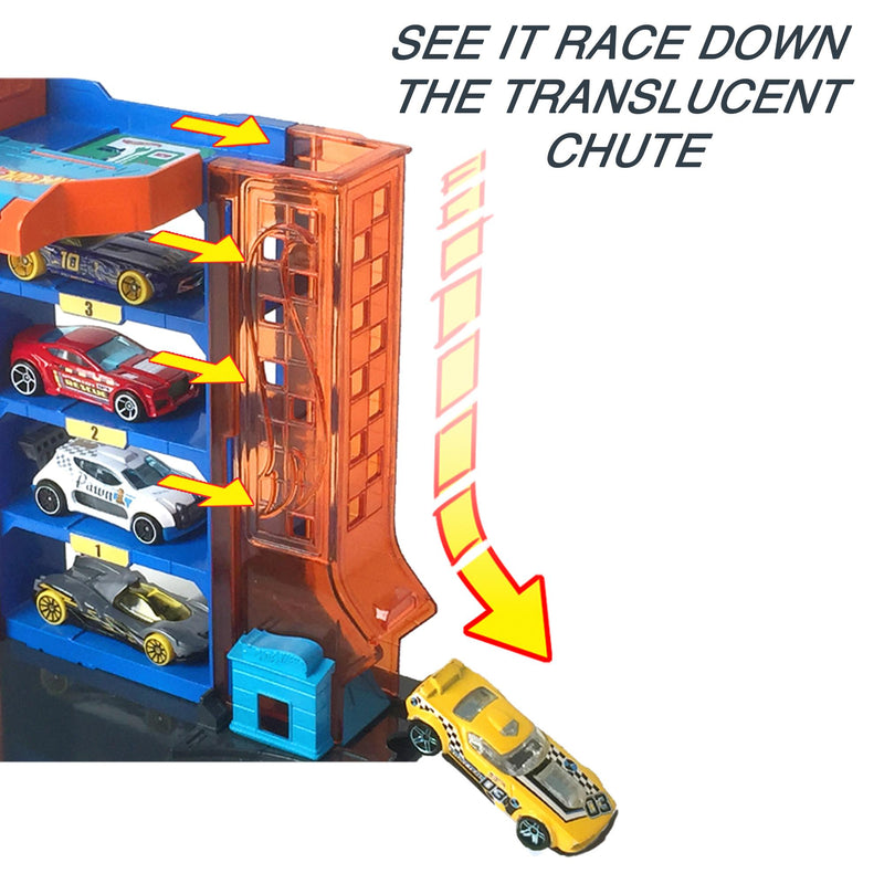 Hot Wheels City themed playset with vehicle, imported from the UK