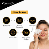 The Eye Doctor biodegradable eyelid wipes x20, UK version