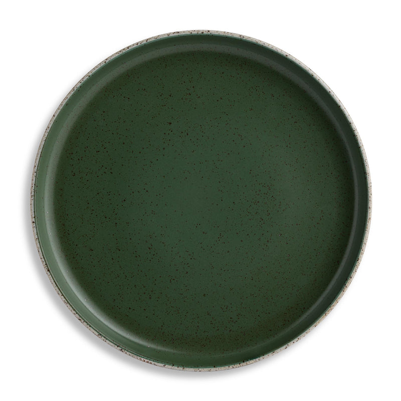 Habitat Matte Raw Edge Side Plate Green 19.8cm, UK version