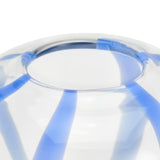 Habitat glass vase Blue Stripe 28.8cm height, UK version