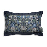 Sainsburys Habitat x Morris & Co. Sunflower Velvet Cushion - Navy 50 x 30cm- Buy online at McGrocer