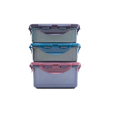 Lock & Lock rectangular storage container set 3pcs, imported from the UK