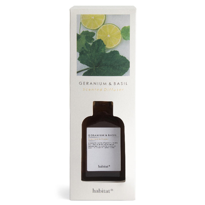 Habitat Reed Diffuser Geranium & Basil 150ml, UK version