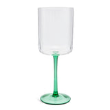 Habitat green stem wine glass (British brand)