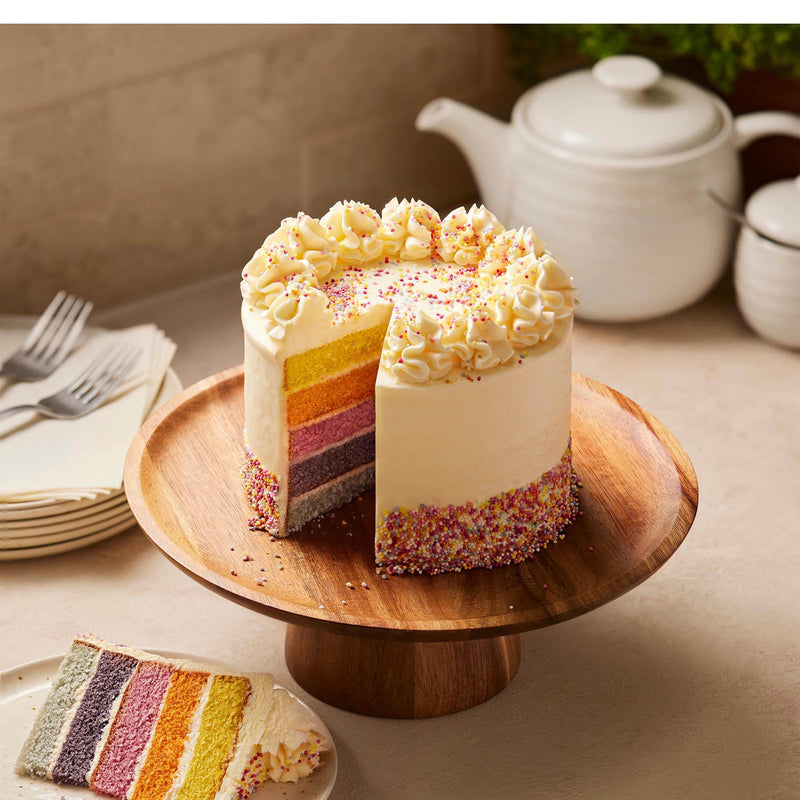 Sainsbury's rainbow layer birthday cake 1.2kg (British brand)