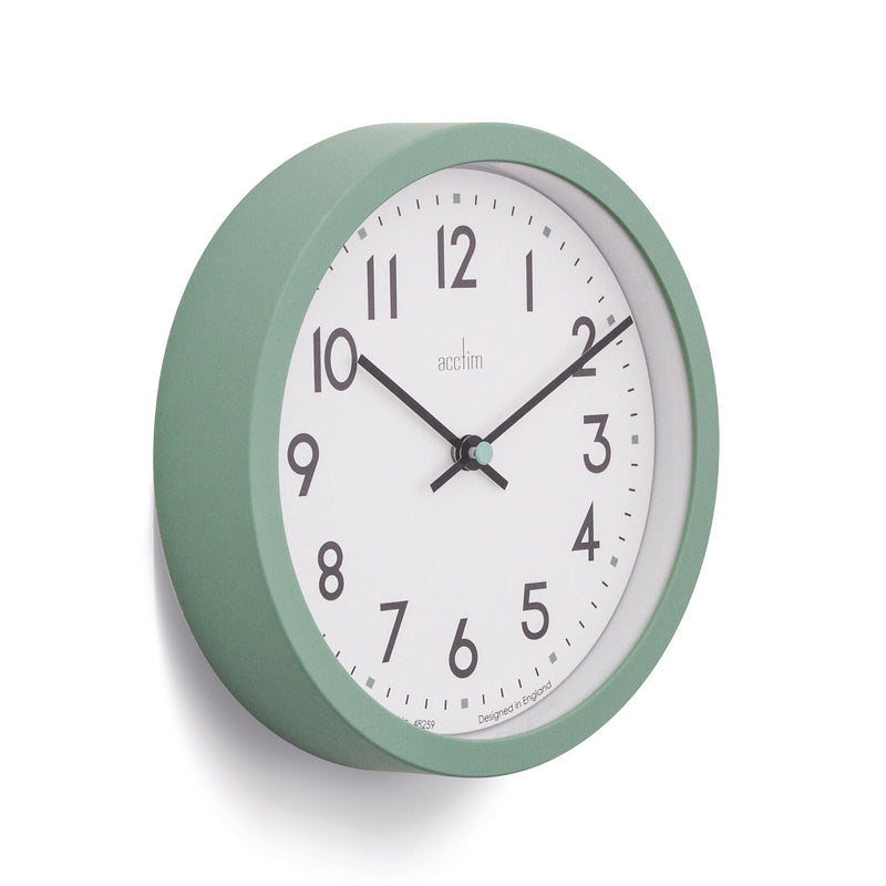 Acctim Elstow wall clock green 20cm - British product