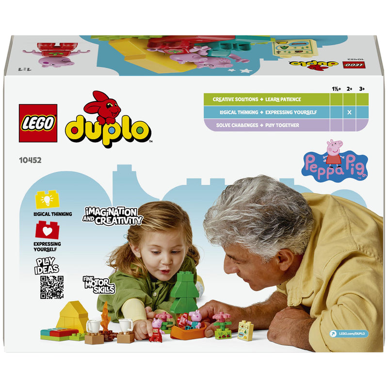 LEGO Duplo Peppa Pig camping trip building toy set - British product