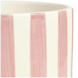 Habitat Pepper & Cassis scented pink stripe ceramic large candle, UK version