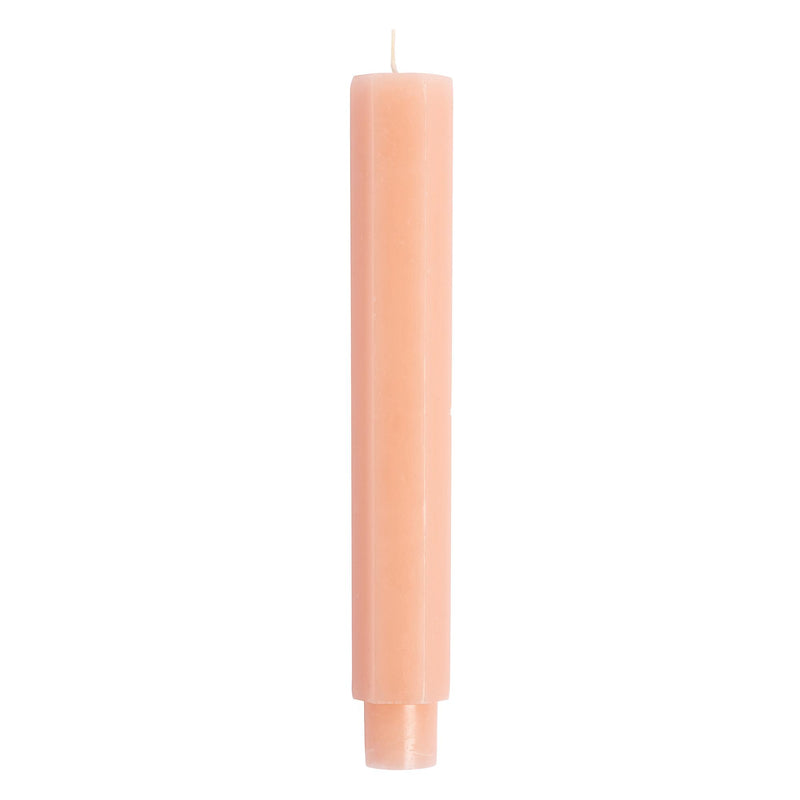 Habitat dinner candle blush pink Hexagon 20cm, UK version