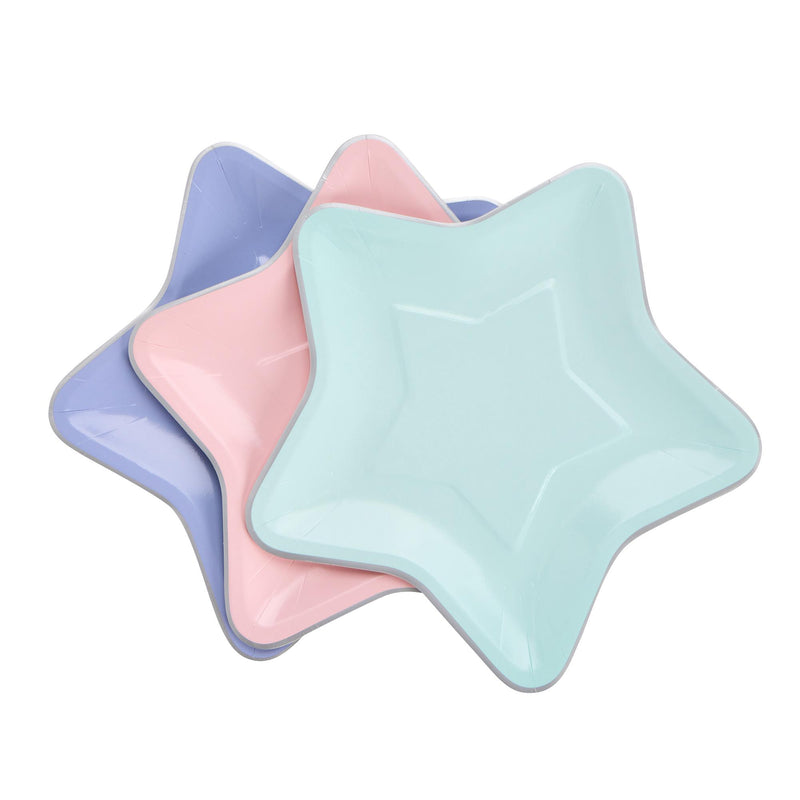 Sainsbury's Home pastel star paper plates, imported from the UK