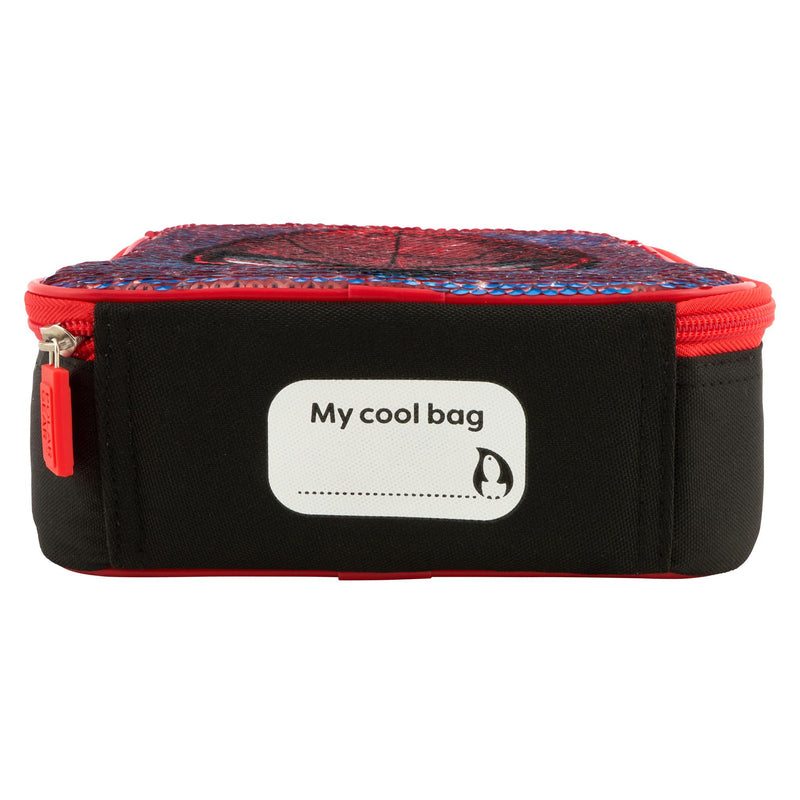 Spiderman lunch bag reverse sequin pattern 8x19.5x23cm (British brand)